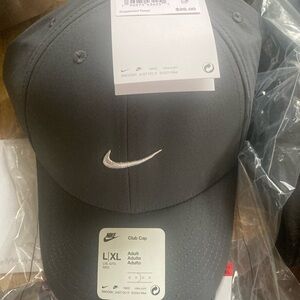 Nike Grey Cap with White Swoosh